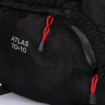 Loap Atlas 70+10 Lt Trekking Sırt Çantası 80LT - Siyah/Kırmızı