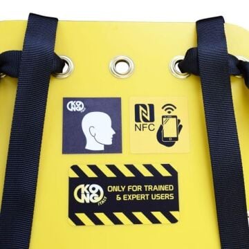 KONG ROLLY Rulo Olabilen Dar Alan Tahliye Sked Konik Arama Kurtarma Sedyesi – EU 2017/745 Onaylı Sarı