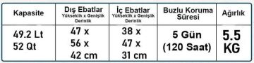 Coleman Xtreme 52 QT Taşınabilir Soğutucu Bızluk 48 Lt MZ