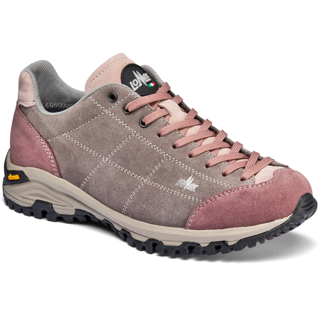 Lomer Italy Maipos Suede Vibram Süet Deri Kadın Ayakkabı Brownrose Quarz