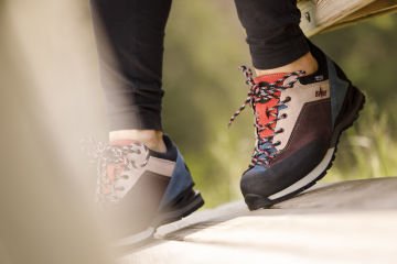 Lomer Italy Badia II MTX Suede Waterproof Vibram Süet Deri Kadın Ayakkabı Borgogna/Baltic Yeni Sezon