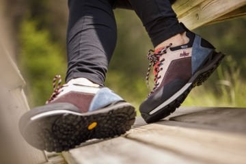 Lomer Italy Badia II MTX Suede Waterproof Vibram Süet Deri Kadın Ayakkabı Borgogna/Baltic Yeni Sezon