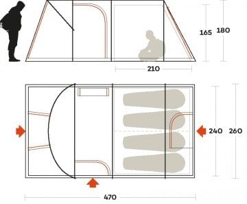 Ferrino Proxes 4 ADVANCED 4 Kişilik Aile Çadırı