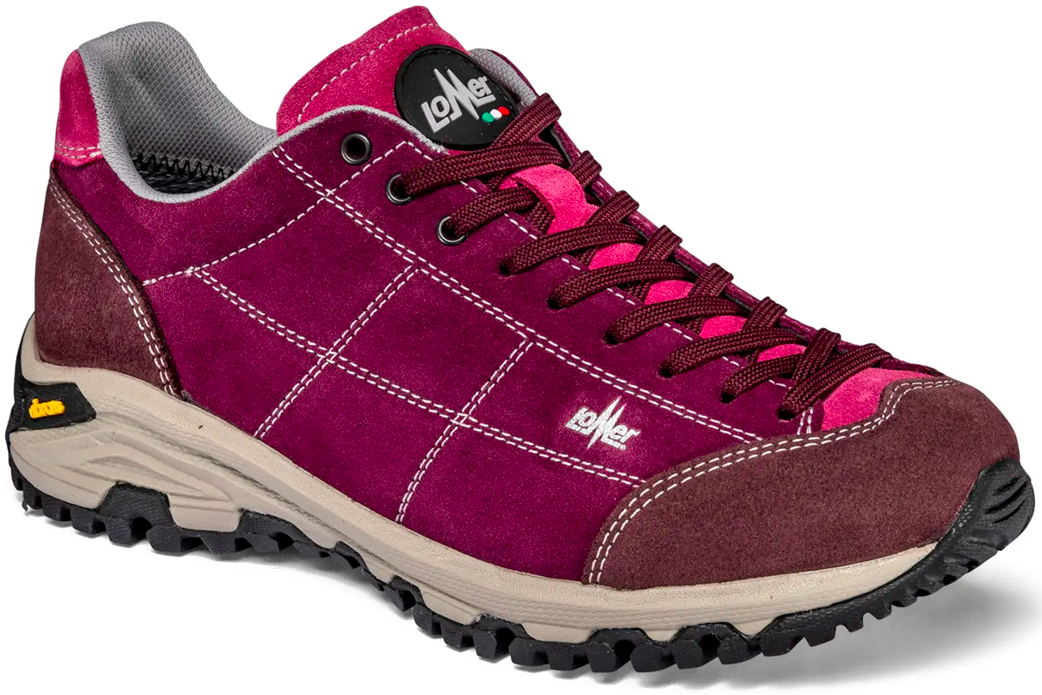 Lomer Italy Maipos Suede Vibram Süet Deri Kadın Ayakkabı Cardinal Wine