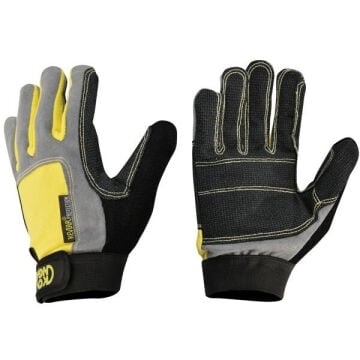 KONG Full Gloves Kevlar Grey/Black/Yellow Teknik Eldiven