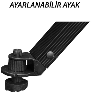 Nurgaz Ahşap Tablalı Odin Kamp Masası