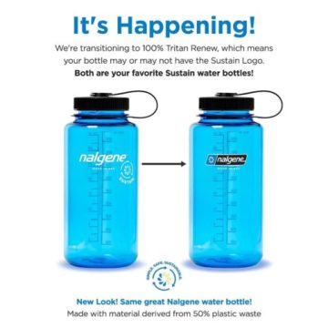 Nalgene 32oz WM Trout Green Sustain Tritan Suluk