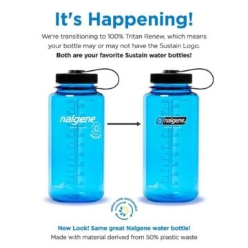 Nalgene 32oz WM Trout Green Sustain Tritan Suluk