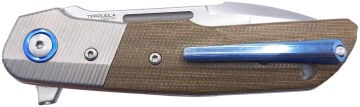 MKM Clap Green Canvas Titanium Bolsters Çakı