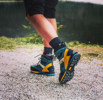 Lomer Italy Badia II High MTX Suede Waterproof Vibram Süet Deri Bot Pine/Lamb (Yarı Otomatik Krampon Uyumlu)