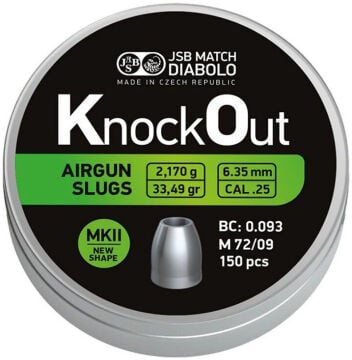 Jsb Diabolo Knockout Mkii 6.35 Mm Saçma (Cal25)
