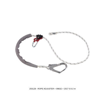Camp Rope Adjuster Ayarlanabilir Konumlandırma Lanyardı 0.5 - 3 m 0981E + 0986 Bağlantı Konfigürasyonu EN 358