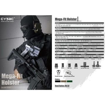 Cytac Universal Tabanca Kılıf
