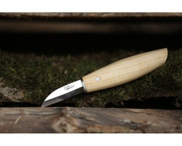 Ozul Knives Ahşap Kuksa Kaşık Oyma Bıçağı - 3 İnci Küt Kısa