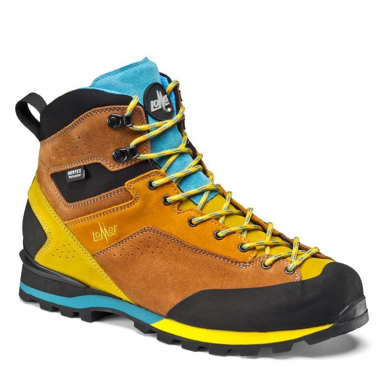 Lomer Italy Badia II High MTX Suede Waterproof Vibram Süet Deri Erkek Bot Claw/Soleil (Yarı Otomatik Krampon Uyumlu)