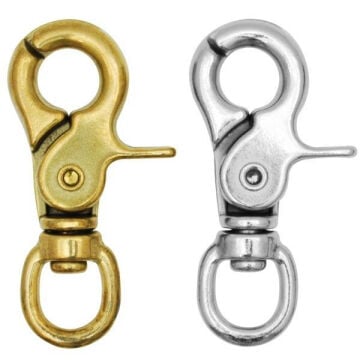 Kong Snap 368 Doğal Denizcilik Bronz Trigger Yaylı Döner Halkalı Kanca 12 mm 368120000YK