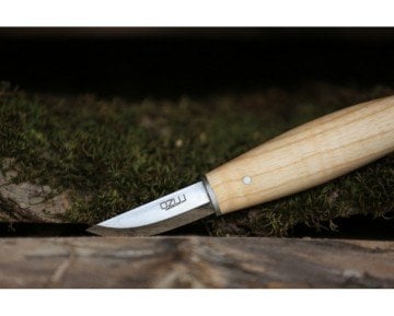 Ozul Knives Ahşap Kuksa Kaşık Oyma Bıçağı - İnci 1 Sivri Kısa