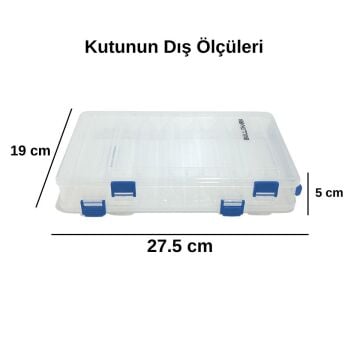 Bullshark Tackle Box - Çift Taraflı Suni Yem Kutusu 27cm