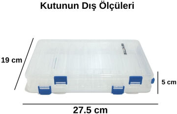 Bullshark Tackle Box - Çift Taraflı Suni Yem Kutusu 27cm