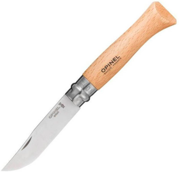 Opinel Inox 9 No Kayın Saplı Paslanmaz Çelik Çakı