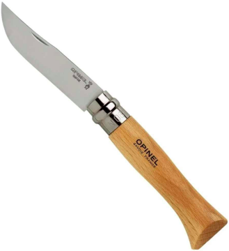 Opinel Inox 8 No Kayın Saplı Paslanmaz Çelik Çakı