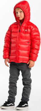 PAJAK Casper Kırmızı 750 Fill RDS Kaz Tüyü Çocuk Outdoor Mont