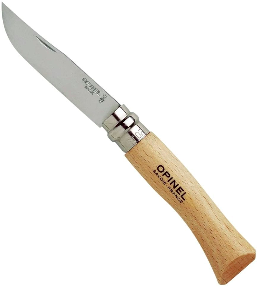 Opinel Inox 7 No Kayın Saplı Paslanmaz Çelik Çakı