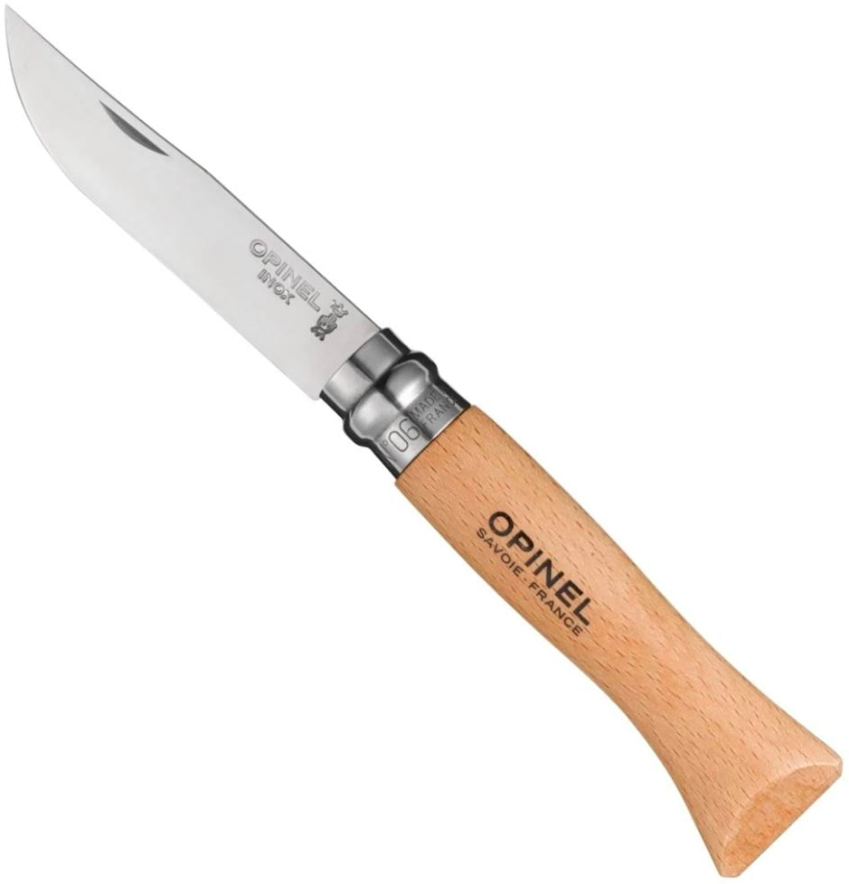 Opinel Inox 6 No Kayın Saplı Paslanmaz Çelik Çakı