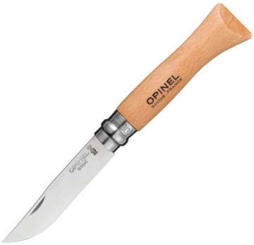 Opinel Inox 6 No Kayın Saplı Paslanmaz Çelik Çakı