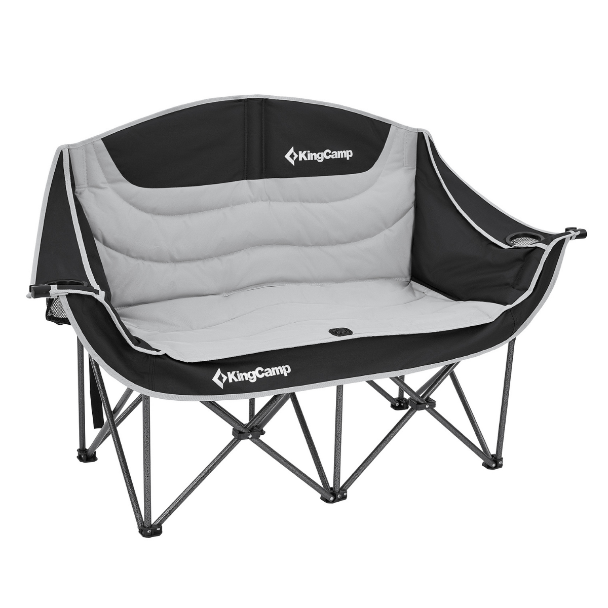 KingCamp Canna C20 Loveseat Double Çift Kişilik Katlanır Kamp Sandalyesi B.Grey