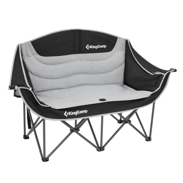 KingCamp Canna C20 Loveseat Double Çift Kişilik Katlanır Kamp Sandalyesi B.Grey
