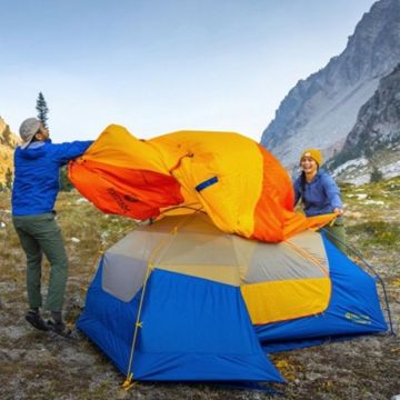 Marmot LimeLight 3 Kişilik 4 Mevsim Kamp Çadırı Sarı Turuncu