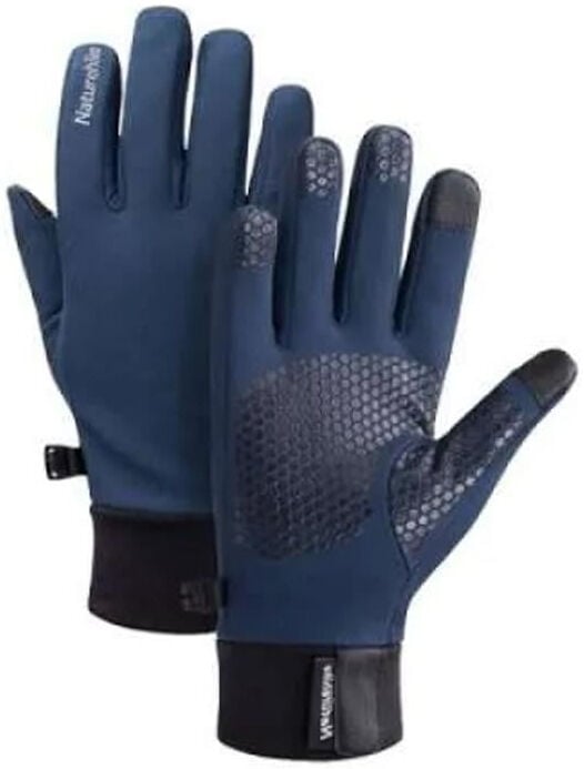 Naturehike Touch Screen Dokunmatik Parmaklı Su Geçirmez SoftShell Eldiven - Blue - L