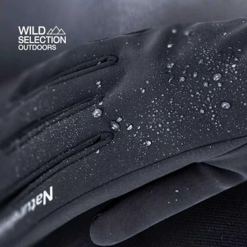 Naturehike Touch Screen Dokunmatik Parmaklı Su Geçirmez SoftShell Eldiven - Blue - L