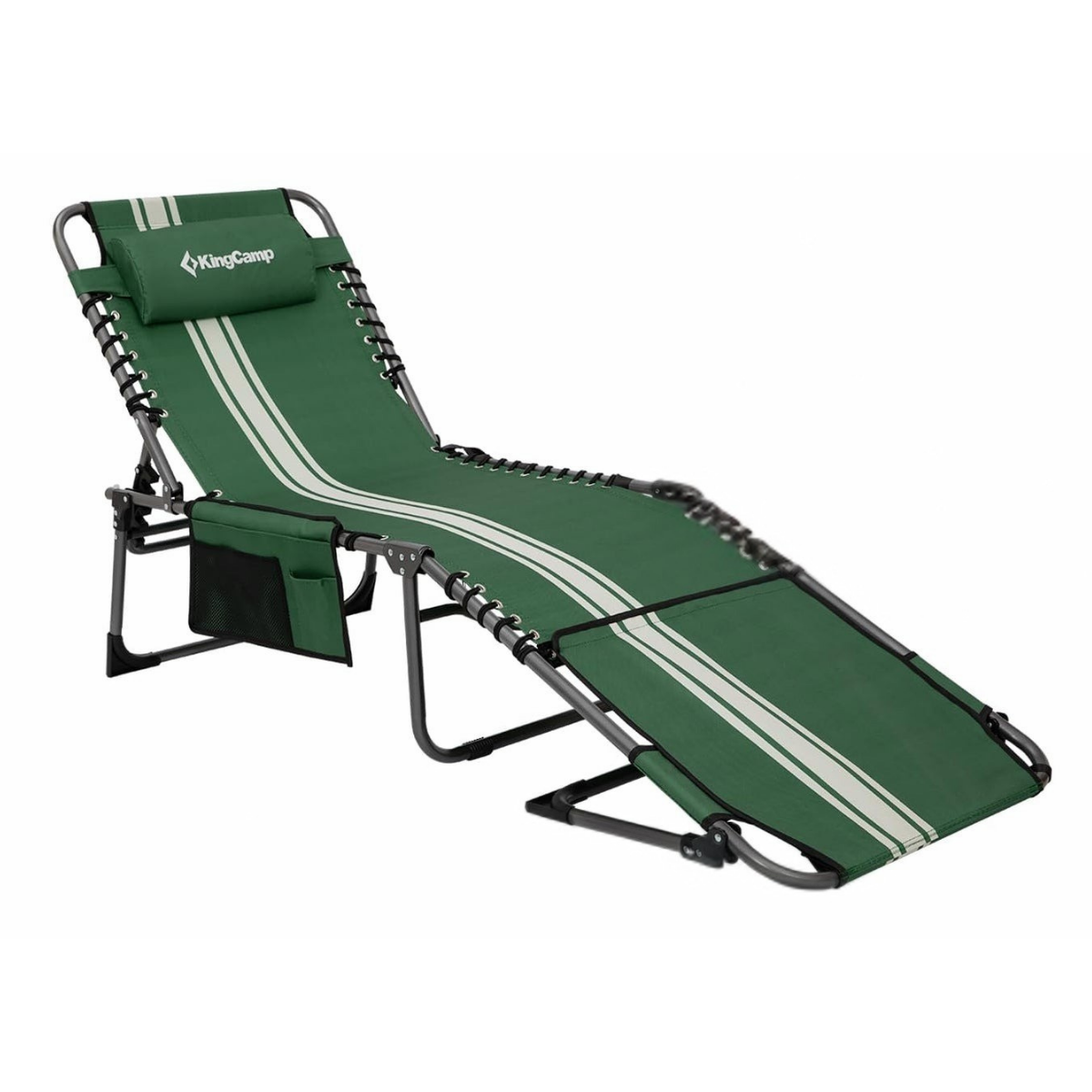 KingCamp Magnolia B10 Hands-Free Premium 7 Kademeli Katlanır Şezlong G.White