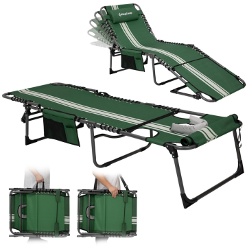KingCamp Magnolia B10 Hands-Free Premium 7 Kademeli Katlanır Şezlong G.White