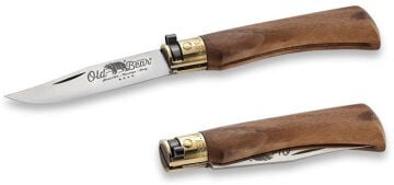 Old Bear 15 Cm Carbon Ceviz Ahşap Sap 6'' Xs Çakı