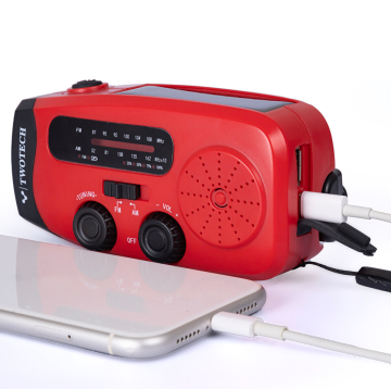 Twotech Güneş Enerjili Dinamolu Usb Şarj Edilebilir Deprem Ve Afetlerde Kullanılabilen Çok Fonksiyonlu Radyolu El Feneri