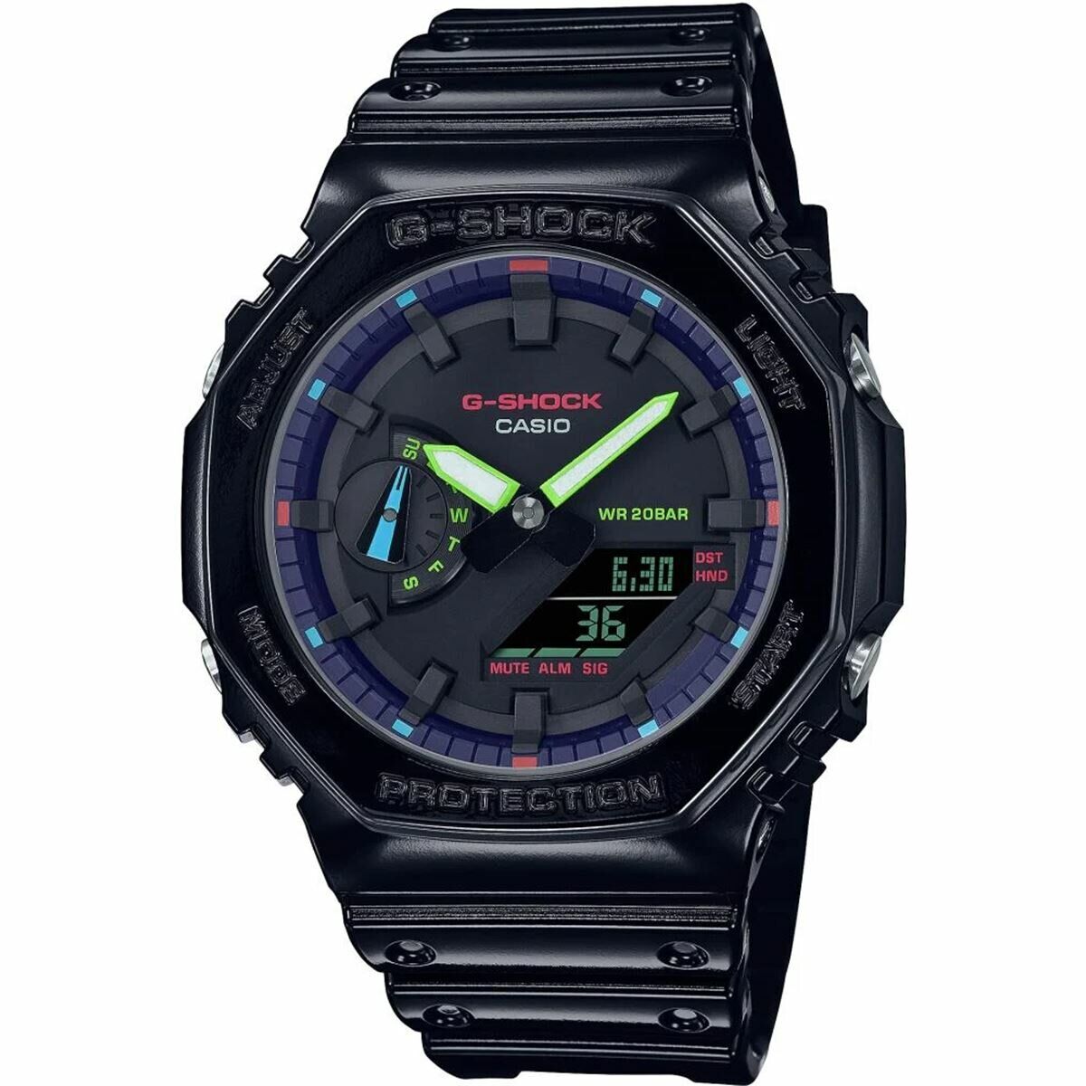 Casio GA-2100RGB-1ADR Erkek Kol Saati