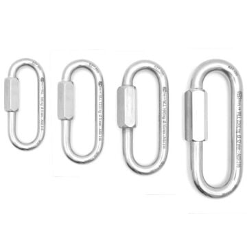 Kong Quick Link Oval Long Parlak AISI 316 Paslanmaz Çelik Oval Geniş Ağızlı Hızlı Bağlantı Halkası 16 mm 527IC0P0PKK