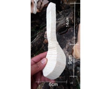 Ozul Knives Kaşık Taslağı Kiraz Ağacı