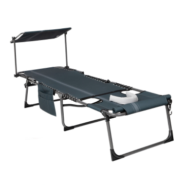 KingCamp Magnolia B10 Plus Hands-Free Premium 7 Kademeli Katlanır Şezlong Blue/Grey