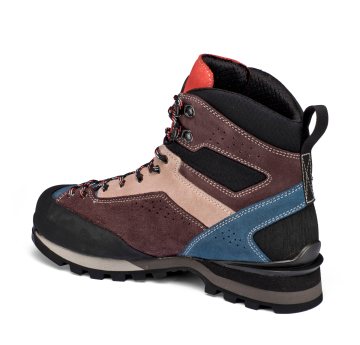 Lomer Italy Badia II High MTX Suede Waterproof Vibram Süet Deri Kadın Bot Borgogna/Baltic (Yarı Otomatik Krampon Uyumlu)