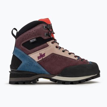Lomer Italy Badia II High MTX Suede Waterproof Vibram Süet Deri Kadın Bot Borgogna/Baltic (Yarı Otomatik Krampon Uyumlu)
