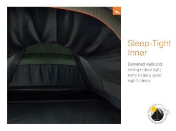 EasyCamp Meteor 300 Rustic Green Blackroom 3 Kişilik Çadır