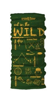 P&P Ersinoutdoor Bushcraft Bandana Yeşil Turuncu