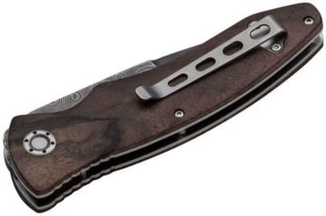 Böker Manufaktur Tirpitz Damascus Wood 42 Çakı