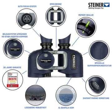 STEINER Commander 7x50 Pusulalı Dürbün