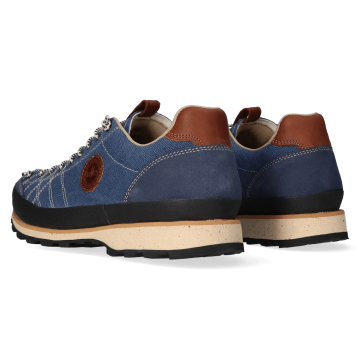 Lomer Italy Bio Naturale Canvas Vibram Full Çarşaklı Erkek Ayakkabı Flag Mavi