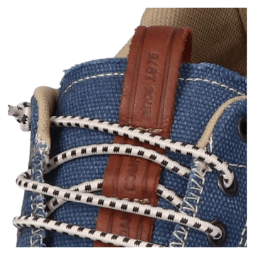 Lomer Italy Bio Naturale Canvas Vibram Full Çarşaklı Erkek Ayakkabı Flag Mavi